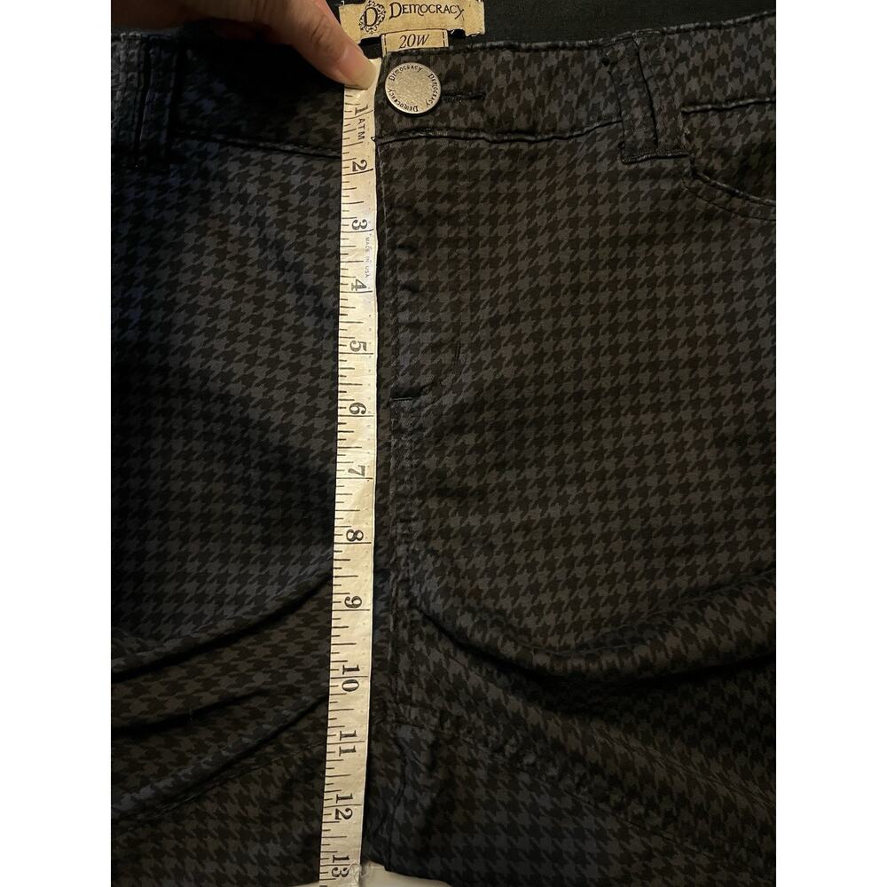 Democracy Ab Technology Houndstooth Pants Slim Fit Women’s Size 20 W Ankle Pant - Picture 9 of 10